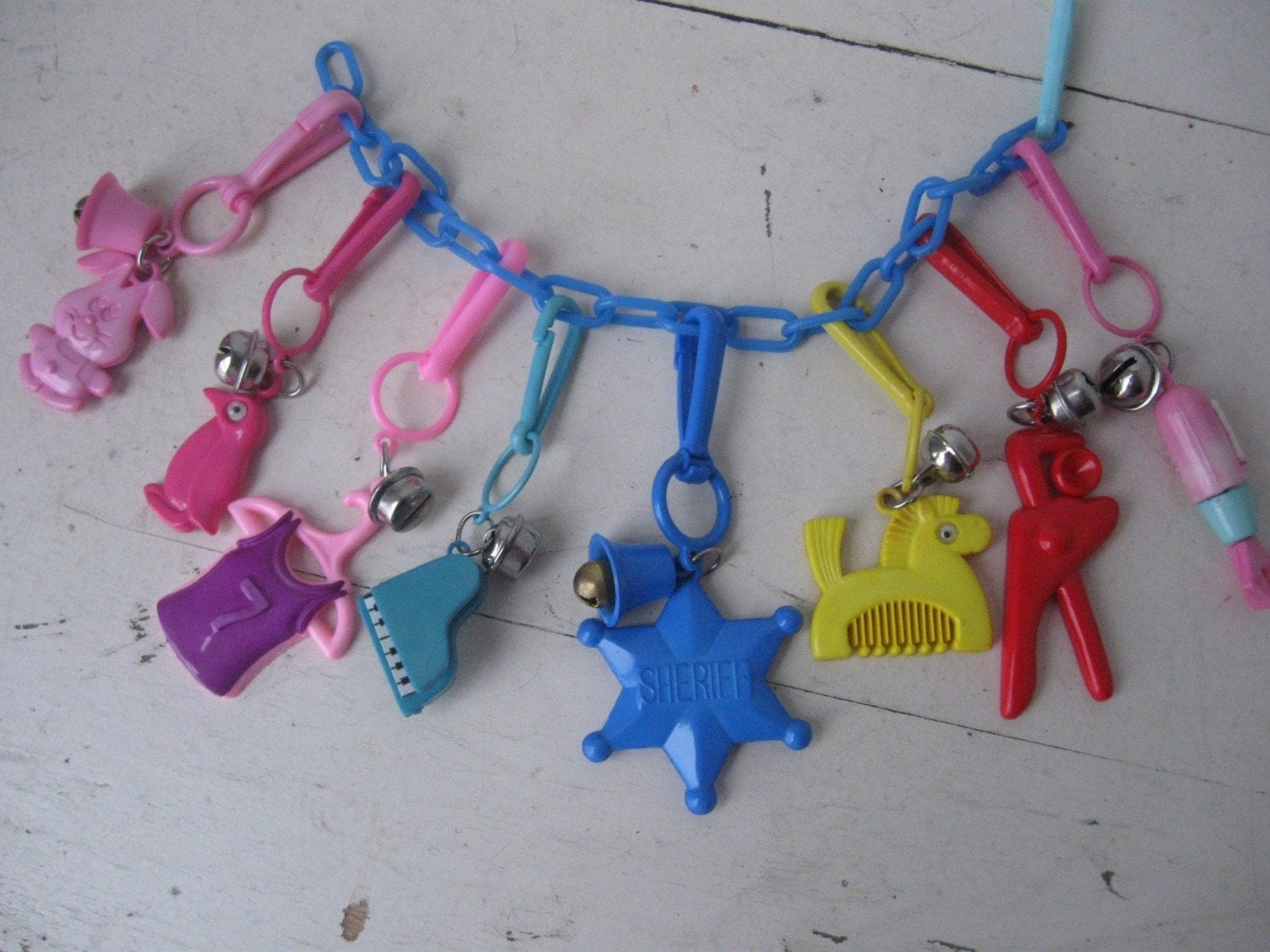 Totally 80's Charm Bracelet By Chains Charms by bigfishlilpond