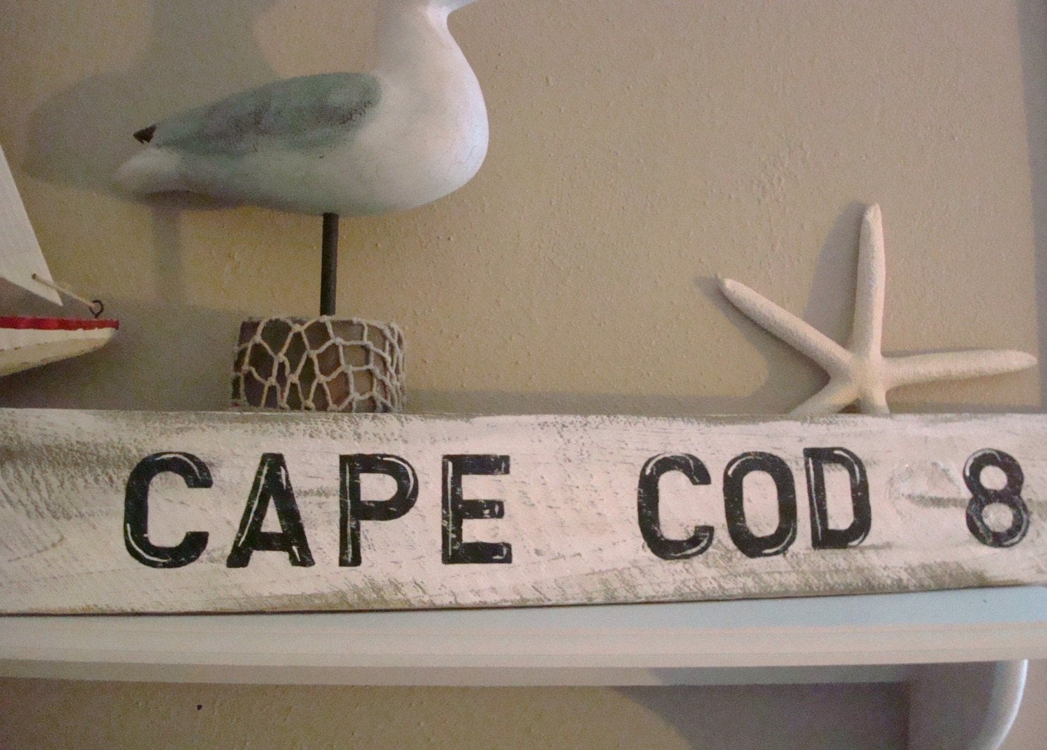 Vintage Style Cape Cod wooden Sign
