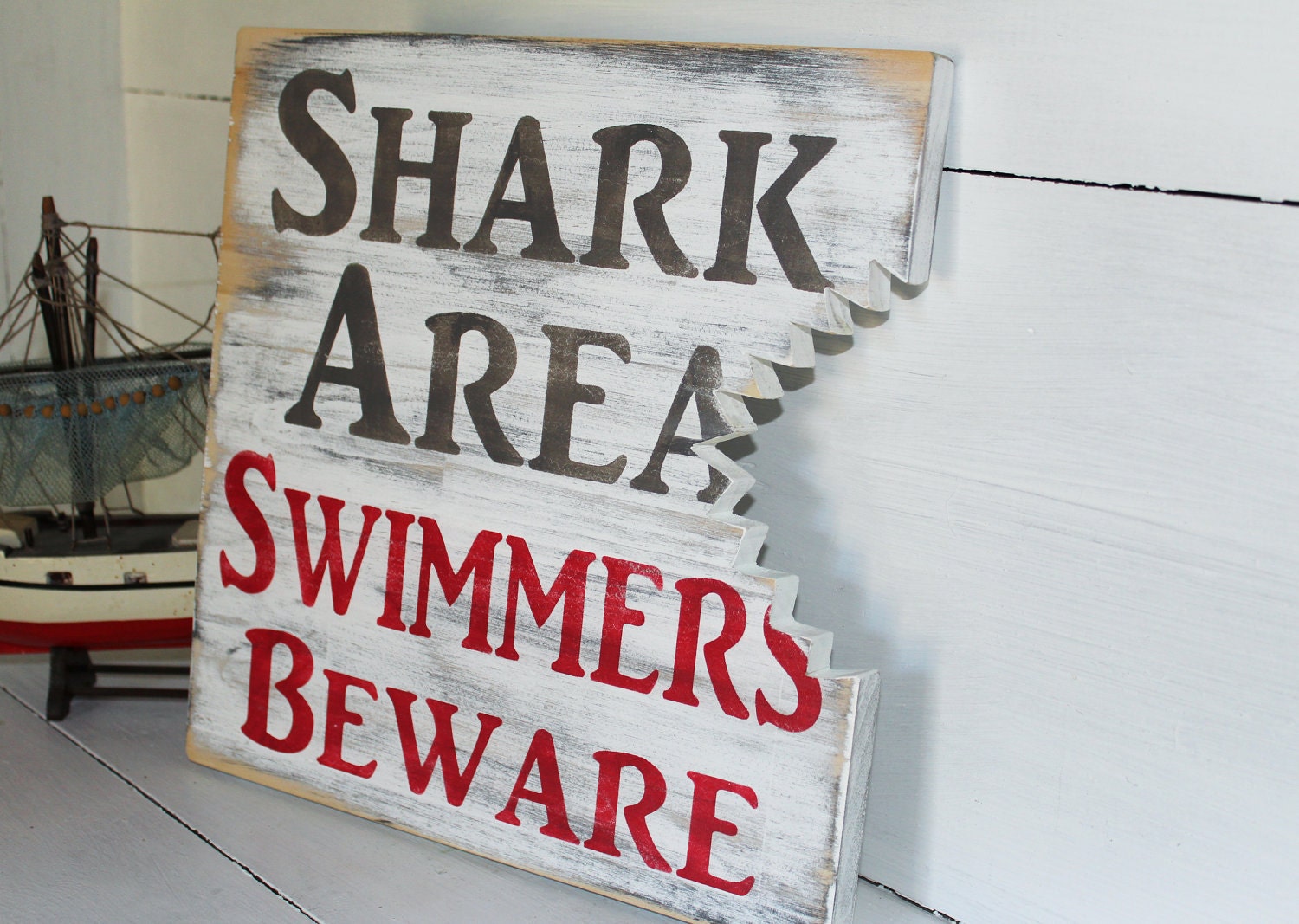 Download Beach Shark Bite Sign Nautical Nursery Or by justbeachyshop