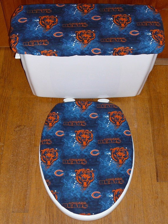 Tie Dye Chicago Bears Toilet Seat Cover and Tank Lid Cover Set