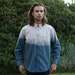 Dip Dye Button Up Shirt - M