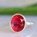 Raspberry Quartz In Sterling Silver Ring - Made To Order (Last One)