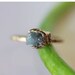Rough Diamond In 14K Recycled Gold Nugget Ring - Ready To Ship