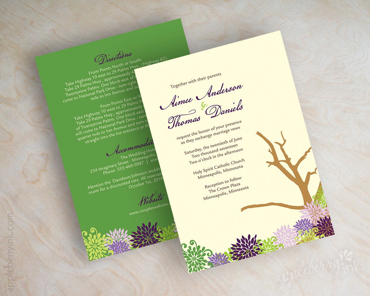 Desert Wedding Invitations 2