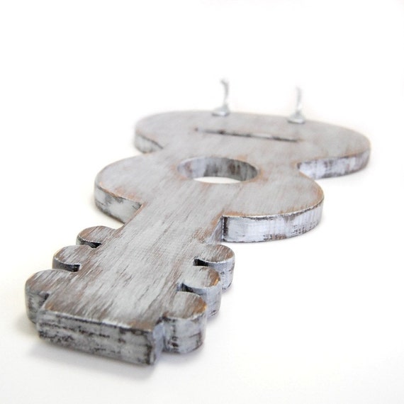 Items similar to GUITAR wood wall key hooks home decor retro on Etsy