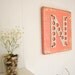 metal letter N wood vintage highway sign Coral Melon Cream