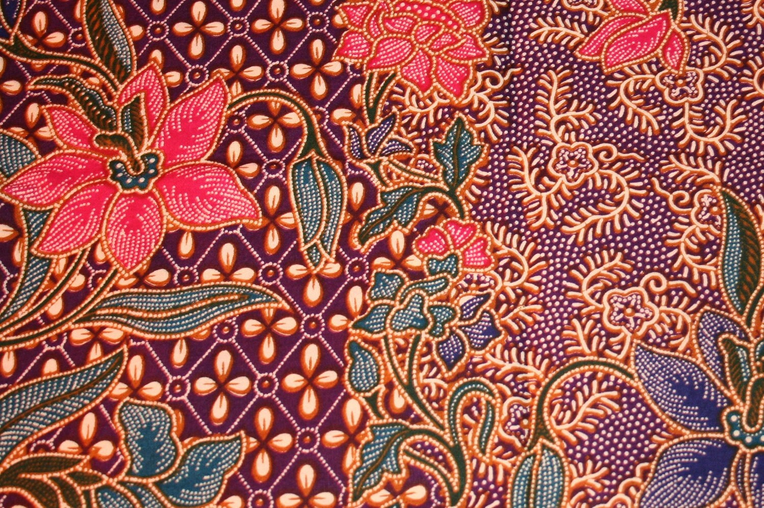 Singapore Batik Cotton Fabric. by patternsandkits on Etsy