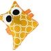 Owl Rattle Plush Softie Baby Toy - Orange Tangerine Minky