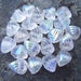 12 - Crystal AB Czech Pressed Glass 8 mm Spiral Bi-cone Shell Beads