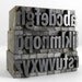 THE ALPHABET 36pt Metal Letterpress