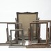 Collection of Seven Antique Wood Swivel Frames