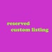Custom Necklace - Reserved for H
