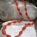 Vintage Orange Translucent Faceted Beaded Carnelian Necklace - Ethnic Orange necklace