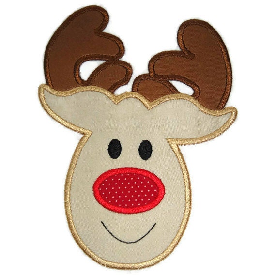 Rudolph Machine Embroidery Applique Design by SimplySweetEmbroider