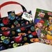 Coloring Book n Crayola Crayons Organizer, Art Supplies Tote, All-in-One Gift, Solar System Fabric