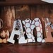 Boy Brown and Blue decorative wall letters to match a bedroom or nursery