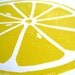 PRINT - Lemon  YELLOW LINOCUT citrus 8x10 letterpress print for the kitchen