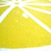 PRINT - Lemon  YELLOW LINOCUT citrus 8x10 letterpress print for the kitchen