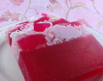 Soap - Raspberry Sorbet Soap -Glycerin Soap - Handmade Soap