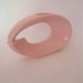 Vintage 40'S Art Deco Oval Pink Ceramic Vase
