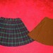 Lot of Two 2 Vintage 50s 60s Short Pleated School Girl Skirts S XS Womens
