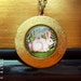 Rabbit locket Rabbit necklace Rabbit pendant Bunny necklace Brass gold Locket locket vintage boho woodland jewelry by Marisol spoon