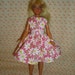 Pink daisy dress for barbies' sister skipper ( vintage)