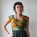 Woodland Hunting Mini Dress With Gold Chain Collar Sz S