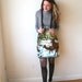 Velvet Deer Tapestry Pencil Skirt With Brass Zipper Sz XS / S Rusty Cuts