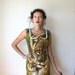 Mountain Lion Forest Green Mini Dress Sz XS Rusty Cuts