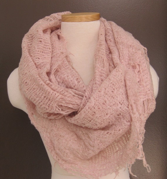 INFINITY SCARF LIGHT PINK SALE