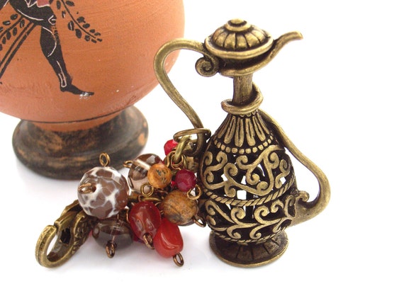 Vase bag or purse charm by BlueForestJewellery on Etsy