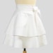 RESERVED CUSTOM LISTING for Giuliah Waist Apron , Double Skirt Half Apron Light Pink with Black Trim