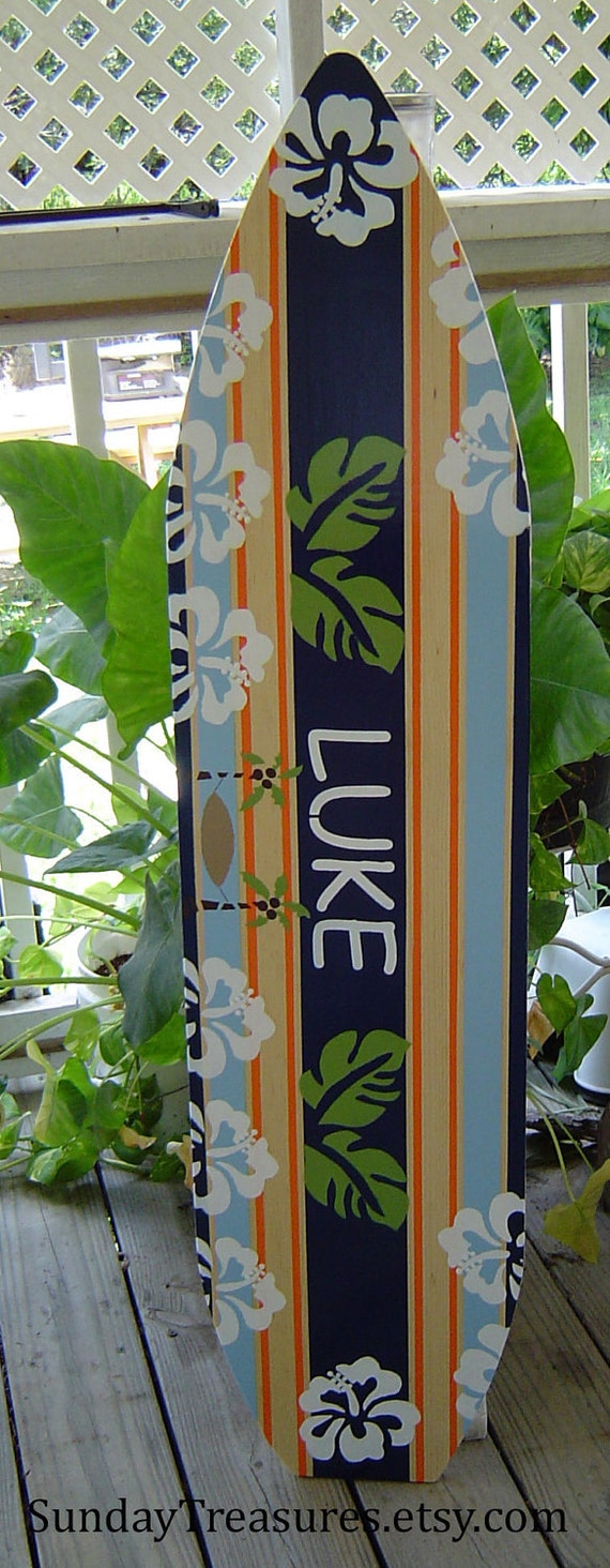 4FT SURFBOARD Hawaiian wall art decor Wall Hanging. Perfect