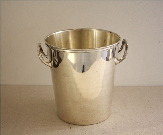 Large silver plated ice bucket