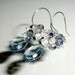 Cluster Earrings Tanzanite Blue Quartz, Iolite, Moonstone Earrings Blue Gemstone Earrings