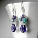 Purple Amethyst Earring SALE Gemstone Cluster Earrings