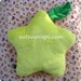 Large Paopu Star Fruit Pillow Cushion Sized Plush (Kingdom Hearts Fan Art)