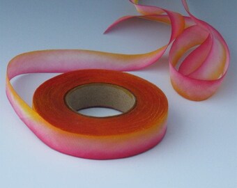 Hand Dyed SILK Bias-Cut RIBBON