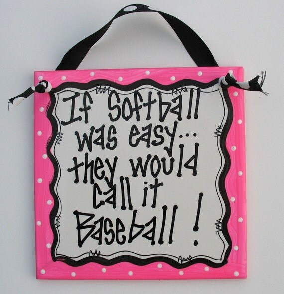 Items similar to If Softball Was Easy... on Etsy