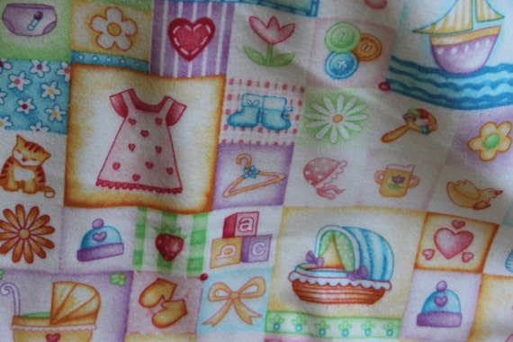 Baby Girl Flannel Fabric by Marcus Fabrics 447127-0026