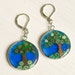 Happy Little Trees - Dichroic Glass Earrings
