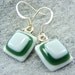 MSU Fused Glass Earrings
