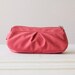 cosmetic bag - Pink cotton canvas