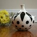 Spotted White Vase - Thown Pottery