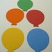 25 Hand Punched Balloons .... Cards .... Scrapbooks