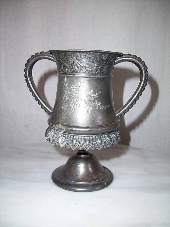 Vintage Derby Quadruple Plate Silver Urn/Vase/Cup