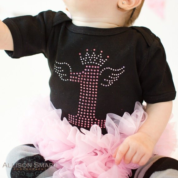 Items similar to Rockin' Princess Tutu Onesie First Birthday Bling