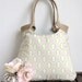 Pastel pink fabric weekender tote bag Spring fashion