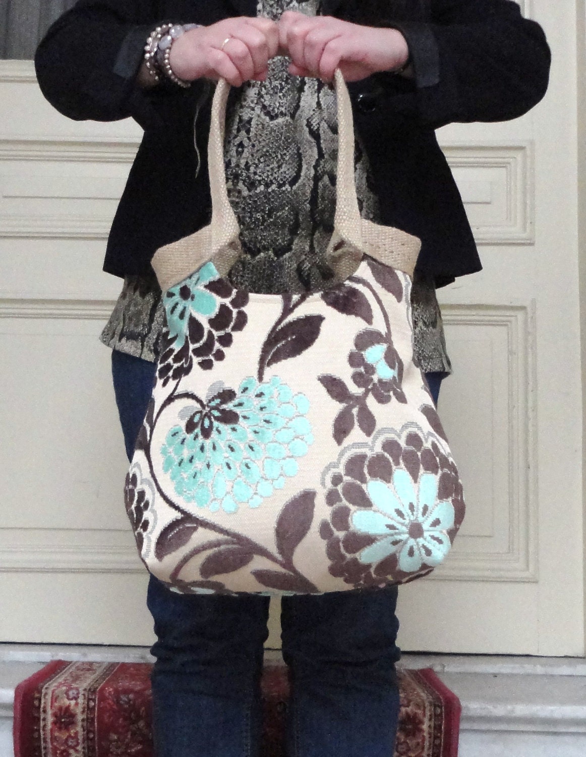 tapestry hobo bag